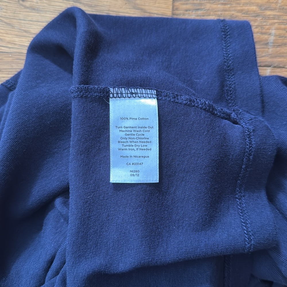 🫐 Talbots petite navy blue boatneck top with 3/4 sleeves. Size S petite. - Picture 7 of 7